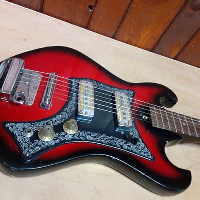 1965 Teisco Norma EG202 - 2 X Gold Foil image 2