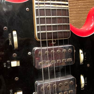 Vintage 1964 Hofner Galaxie 176 Solid Red Electric Guitar image 5