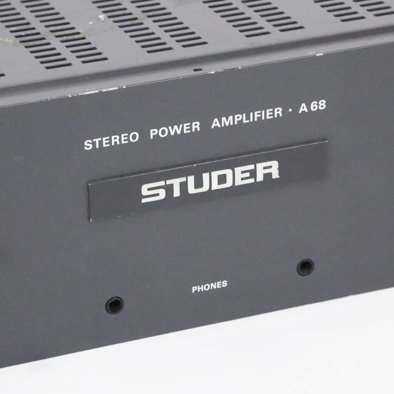 Studer A 68 Vintage Original Gray Stereo Power Amplifier A68 | Reverb