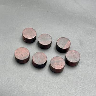**Price per knob (please send me a DM if you need more) ** - Handmade Authentic Brazilian Rosewood Wood Volume/Tone Knobs | 6mm Bored Center image 3