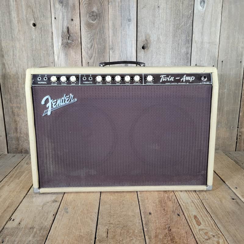 Fender Twin 6GB 1961 - Rough Blonde Tolex Original, serviced, with original cover image 1