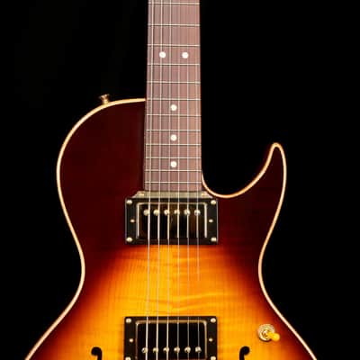 B&G Guitars Little Sister Crossroads Cutaway Tobacco Burst image 13