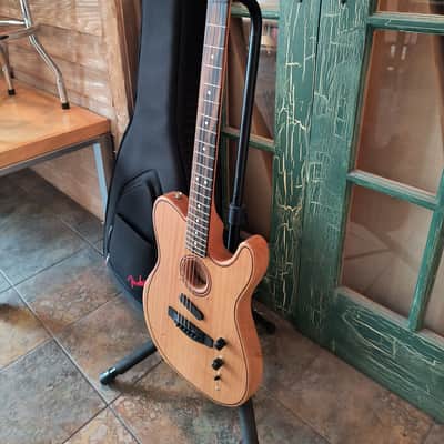 Fender American Acoustasonic Tele Telecaster All Mahogany w/ Deluxe Gig Bag image 4