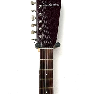 Silvertone 1457 Amp in Case w/ Footswitch 1960's - Sparkle Burst image 14