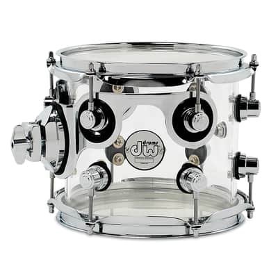 DW 7x8" Design Series Rack Tom - Clear Acrylic (DDAC0708STCL) image 1
