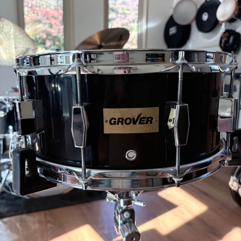 Grover Carbon Fiber 14X6.5 concert snare drum with Humes and Berg hard case