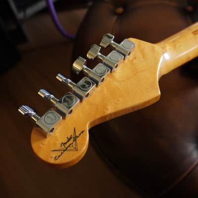 2011 Fender Custom Shop Custom Deluxe Stratocaster – Sherwood Green Relic – AY Pickups – OHSC image 13