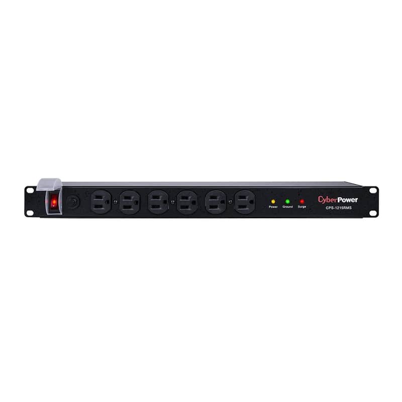 CyberPower - CPS1215RMS - Surge Protector, 1800J/120V 12 Outlets 15ft Power Cord image 1