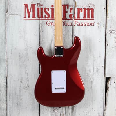 Fender Standard Stratocaster Solid Body Electric Guitar Candy Cola Finish image 6