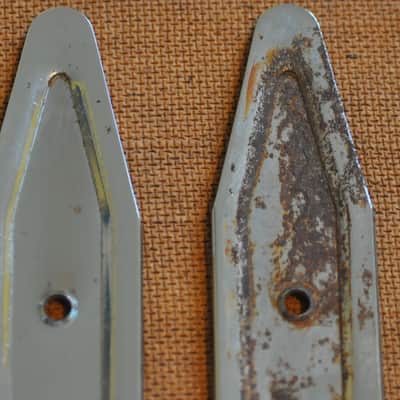 Fender 14" Tilt Back Legs Vintage Original Pat. Pend embossed on legs 1960's image 11