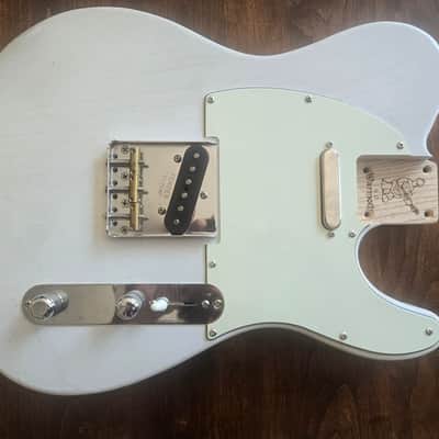 Warmoth Nitro Blonde Telecaster Body, Ash, Fully Loaded! 2020's - White Blonde image 9