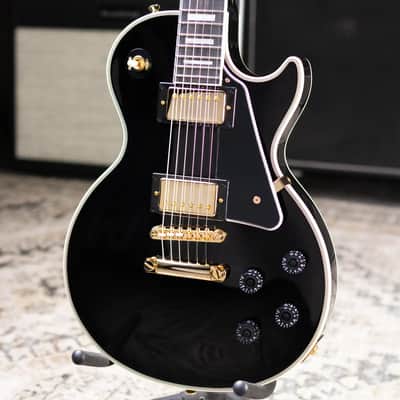Epiphone Les Paul Custom Electric Guitar - Ebony with Gig Bag image 3
