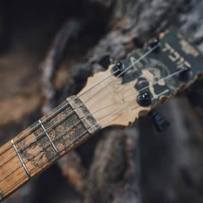 Cigar box style 4 string skull guitar image 7