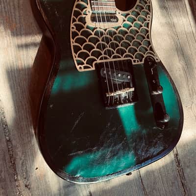 Cindy Guitars Custom Built LeatherFace Model-T 2023 - Shellac image 2
