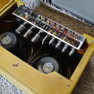 Fender Low Power Tweed Twin 5E8-A 2x12 TAD Tube Amp with Jensen AlNiCo5 Speakers image 6