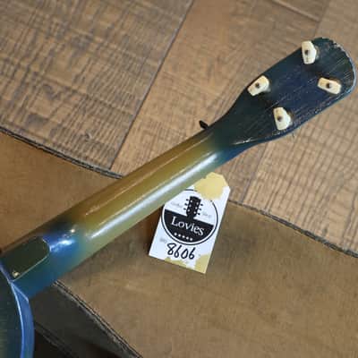 1930's Gretsch G9101 Camp Ukulele Blue Burst + Cool Vintage Case image 16
