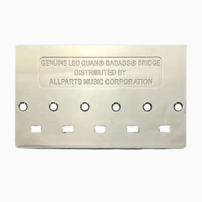 NEW Leo Quan® Badass V™ Bass Bridge for 5-string Fender P/Jazz Bass® - NICKEL image 4
