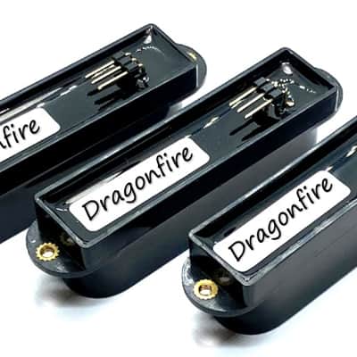 Active Strat / Single Coil Noiseless SSS Pickup Set by DFG, Noise Free ~ Ceramic Magnet Style, Black image 5