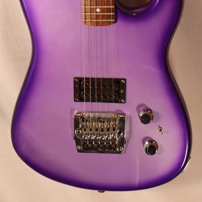 Hohner Professional ST Metal Purple Burst Locking Tremolo electric guitar used image 2