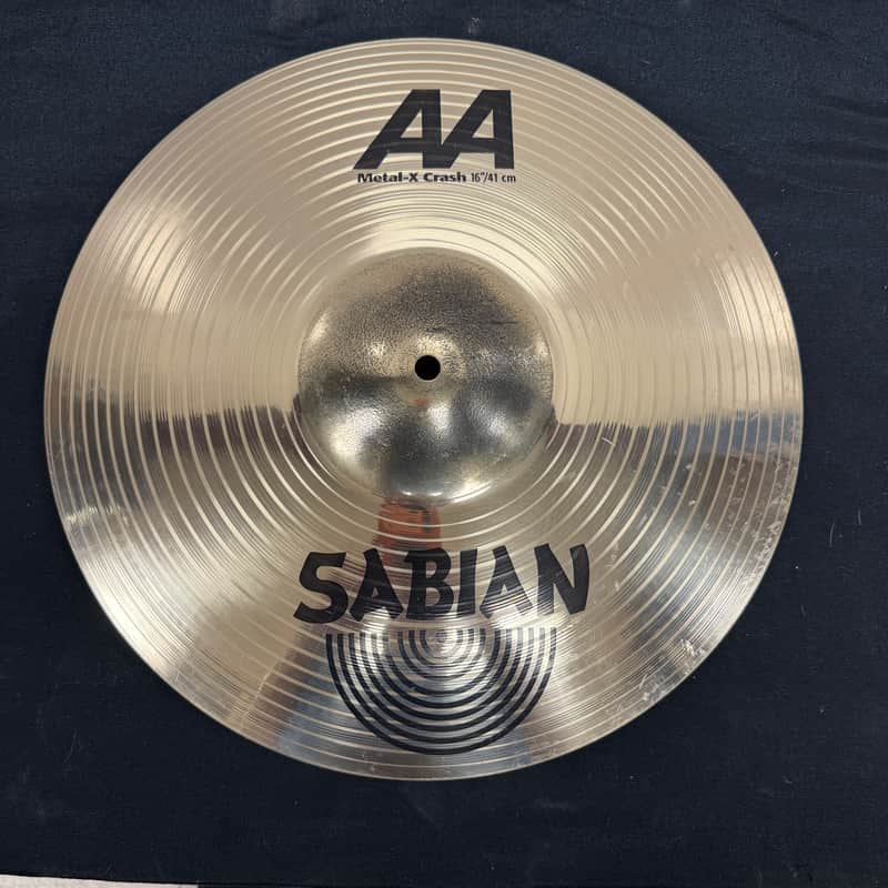 Used Sabian AA Metal-X 16" Crash Cymbal 1200 grams image 1