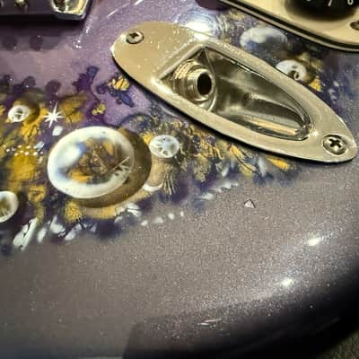 Custom Airbrushed Partscaster Stratocaster  - Airbrushed Purple Burst image 17