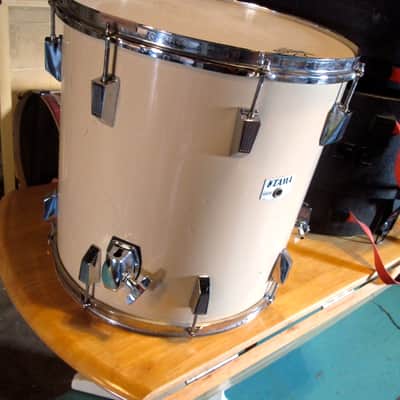 Tama Rockstar 16x16" vintage floor tom Drum circa 1985/95 Off White image 1