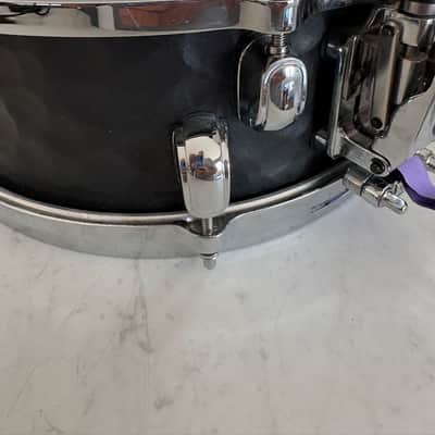 Tama MP125ST 5x12" Mike Portnoy Melody Master Signature Steel Snare Drum 2010s - Hammered Black image 4