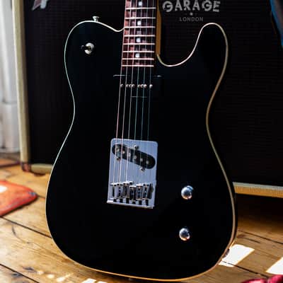 2002 Fender Japan Aerodyne Telecaster Black with cream binding P90 matching headstock - RARE CIJ! image 1