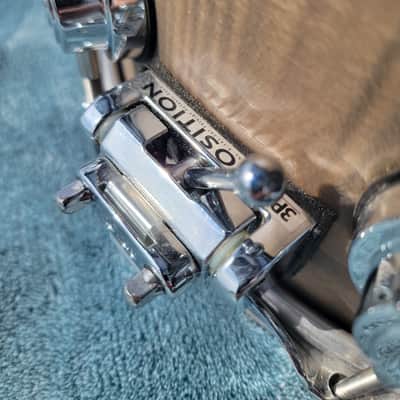 DW Collector's Series Eucalyptus /Maple Exotic HVLT Snare, Natural Satin, 5x14 image 9