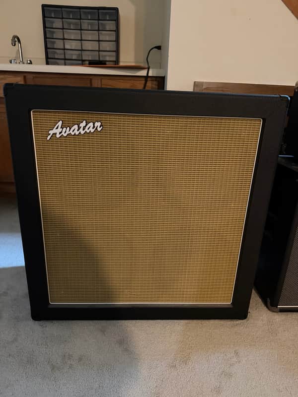 Avatar 4x12 Guitar Speaker Cabinet - Black with Wheat Grille Cloth image 1