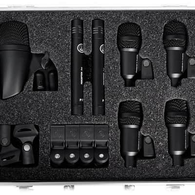 AKG Drum Set Session I (7) Microphone Kit w/ Bass/Overhead/Snare/Tom+Clamps+Case image 10