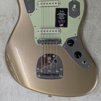 Fender American Professional Classic Jaguar, Rosewood board, Faded Firemist Gold image 3