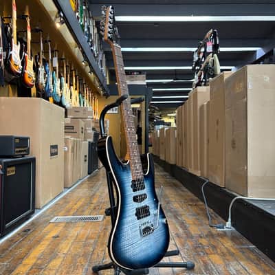 Suhr Modern Plus Electric Guitar Faded Trans Whale Blue Burst w/Padded Gig Bag image 5