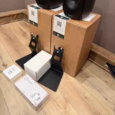 Genelec 8331A SAM 3 way Powered Coaxial Pair with Stands, GLM and volume controller - Black image 2