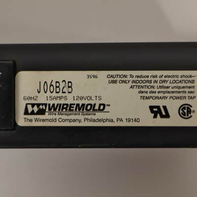 Wiremold 6 Outlet Power Distribution Strip J06B2B 15AMPS 60HZ 120 Volts image 6
