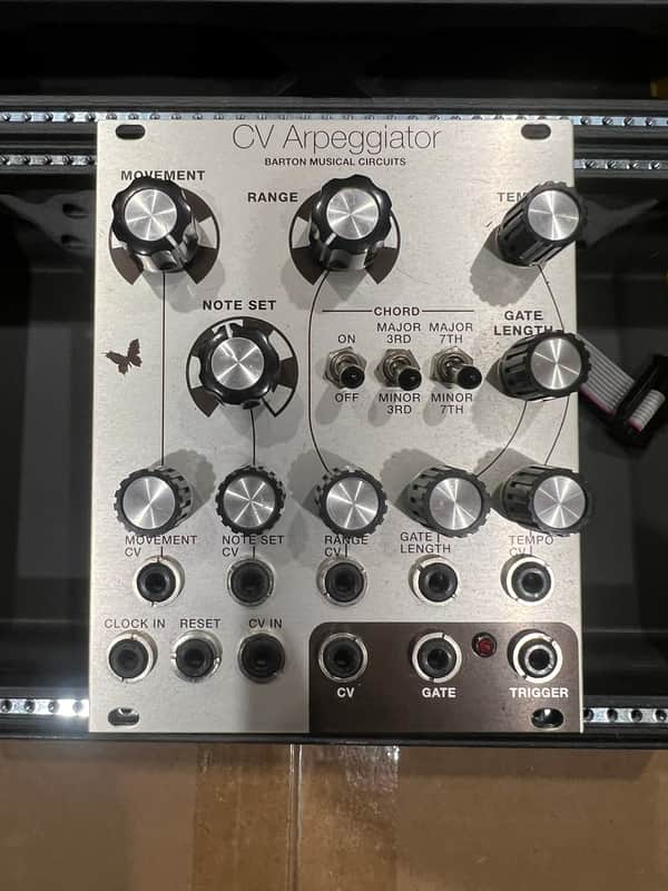 Barton CV Arpeggiator 20 HP Eurorack Module Silver Clarke Panel image 1