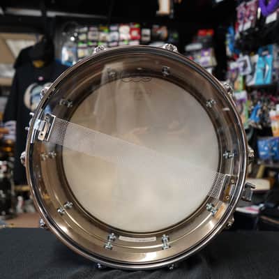 Ludwig USA LB417K Hammered Black Beauty Seamless Brass Shell 6.5x14" Snare Drum image 10