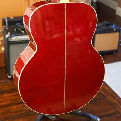 Gibson Custom Shop SJ-200 - Norman's Rare Guitars Exclusive - "Western Stars" Double Pickguard 2024 - Burgundy / Red Gloss image 6