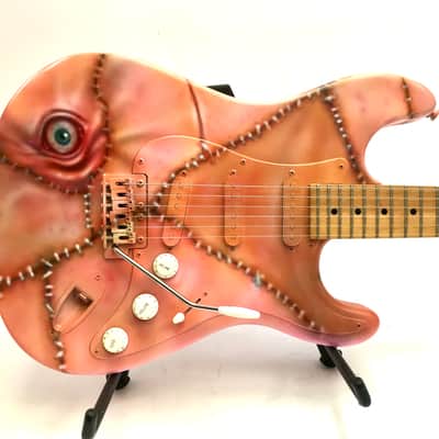 LEATHERSTRAT Peavey Predator Custom Airbrushed Horror Strat image 2