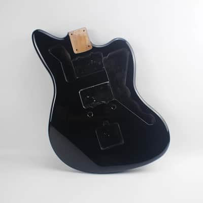 Alder Wood Black Jazzmaster Style Guitar Body image 6