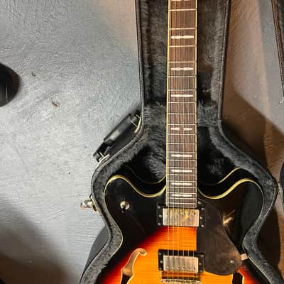 Peavey JF1EX semi-hollow ES335 style 2010’s w/hard shell case- Sunburst Finish image 6
