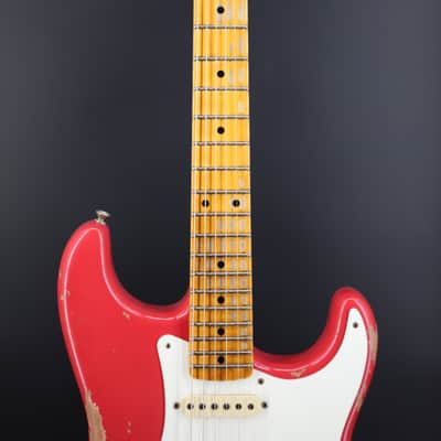 Fender Custom Shop '57 Reissue Stratocaster Relic Aged Fiesta Red image 3