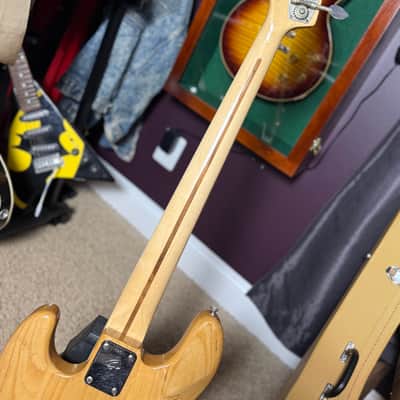 Vintage Fender 70’s Jazz Bass Natural Finish Maple & Pearl Blocks w/ OHSC Trades Welcome! 1973 / 1978 image 14