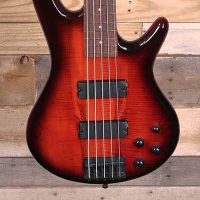 Ibanez GSR205SM SR Gio 5-String Bass Guitar Charcoal Brown Burst image 1