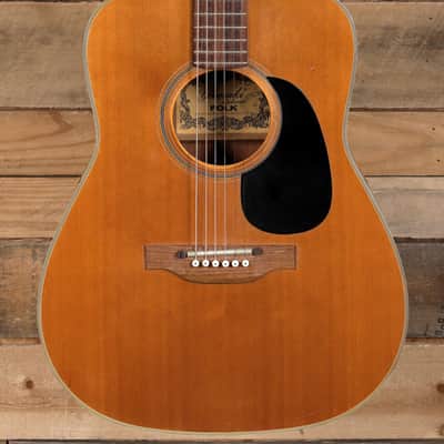 Yamaki Deluxe Acoustic Guitar Folk 0 Western Natural Type 1 deluxe