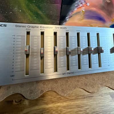 Technics SH-8025 Dual 7‑Band Stereo Graphic Equalizer Silver Face player image 14