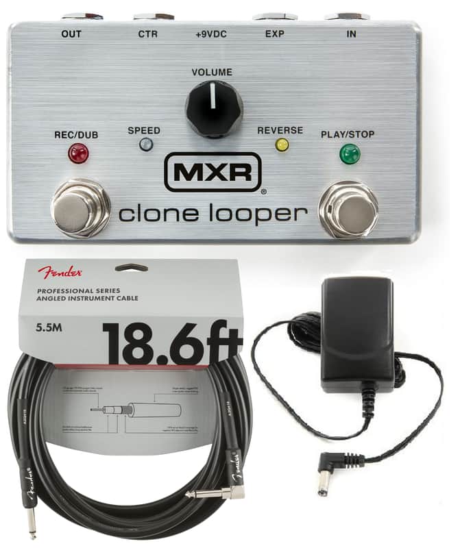 MXR M303 CLONE LOOPER GUITAR EFFECTS PEDAL 6 MINUTES RECORDING TIME ( ADAPTER & FENDER 18FT CABLE ) image 1