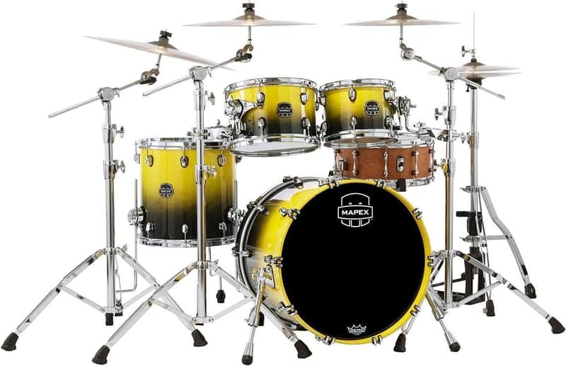 Mapex Saturn 4-piece Fusion Shell Pack - Sulphur Fade image 1