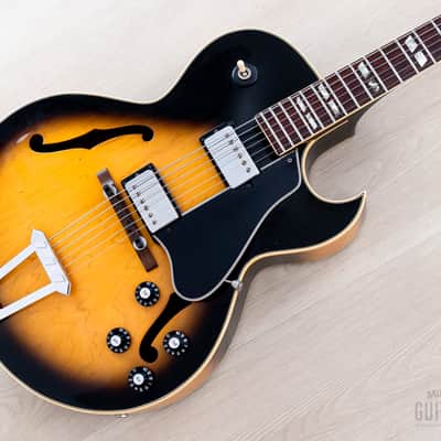 1975 Gibson ES-175 Vintage Hollowbody Guitar Sunburst, 100% Original w/ Case image 1
