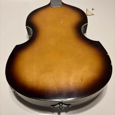 Geeco Apollo Hofner Copy Beatle Bass  500/1 1970's - Sunburst image 6